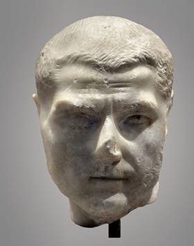 A Roman Man  ca 250 CE   Villa Dei Quintili inv. 429237.  Photo by  !STORAX Flickr